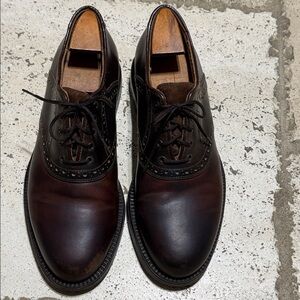 Men’s Johnston & Murphy ITALY MADE SIZE 7.5 M ALL LEATHER SADDLE SHOE